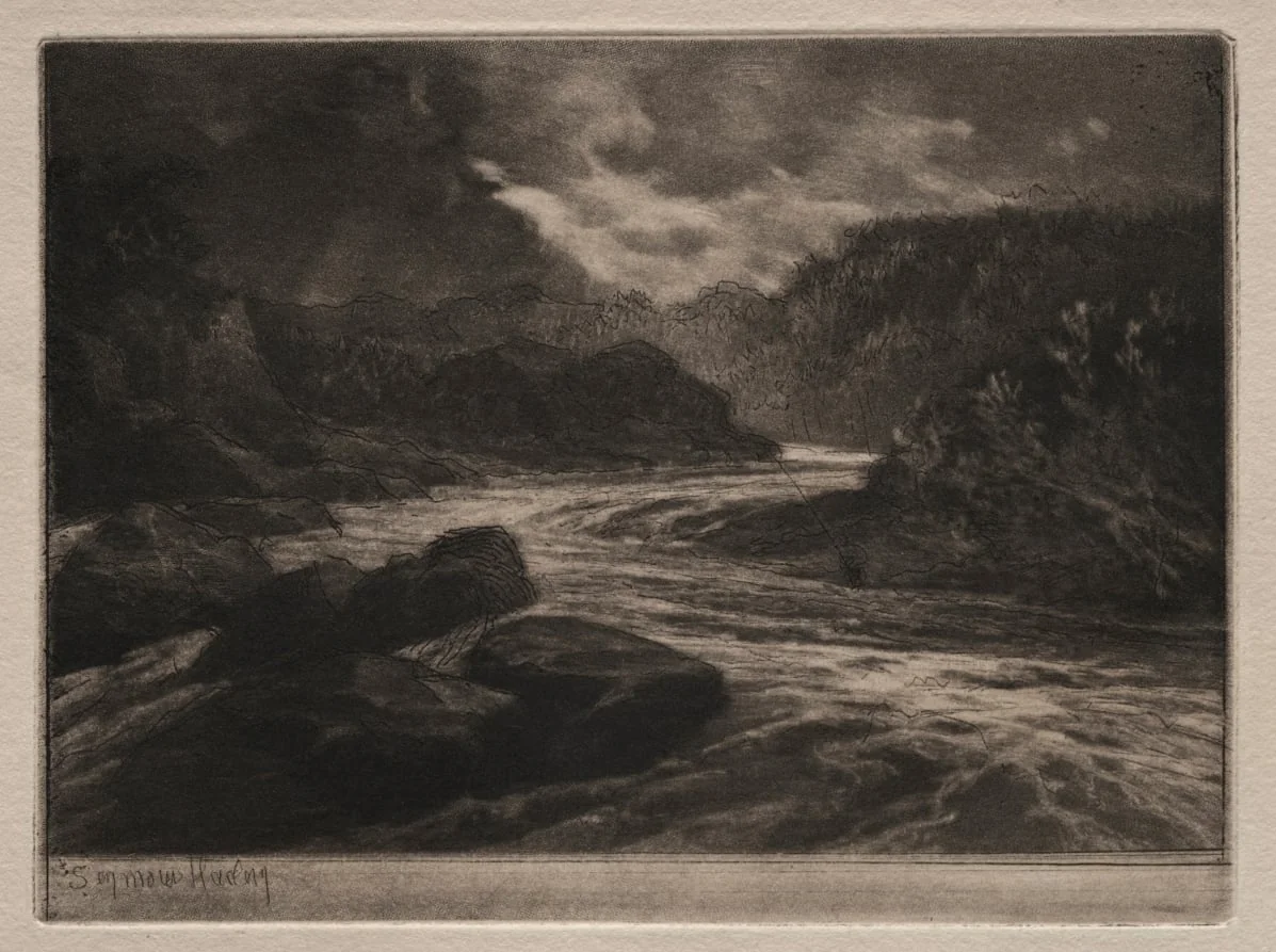 A Salmon River, detail