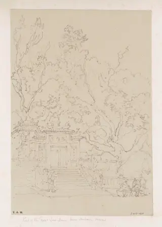 The A-Ma temple, Macau, by George Chinnery, 19