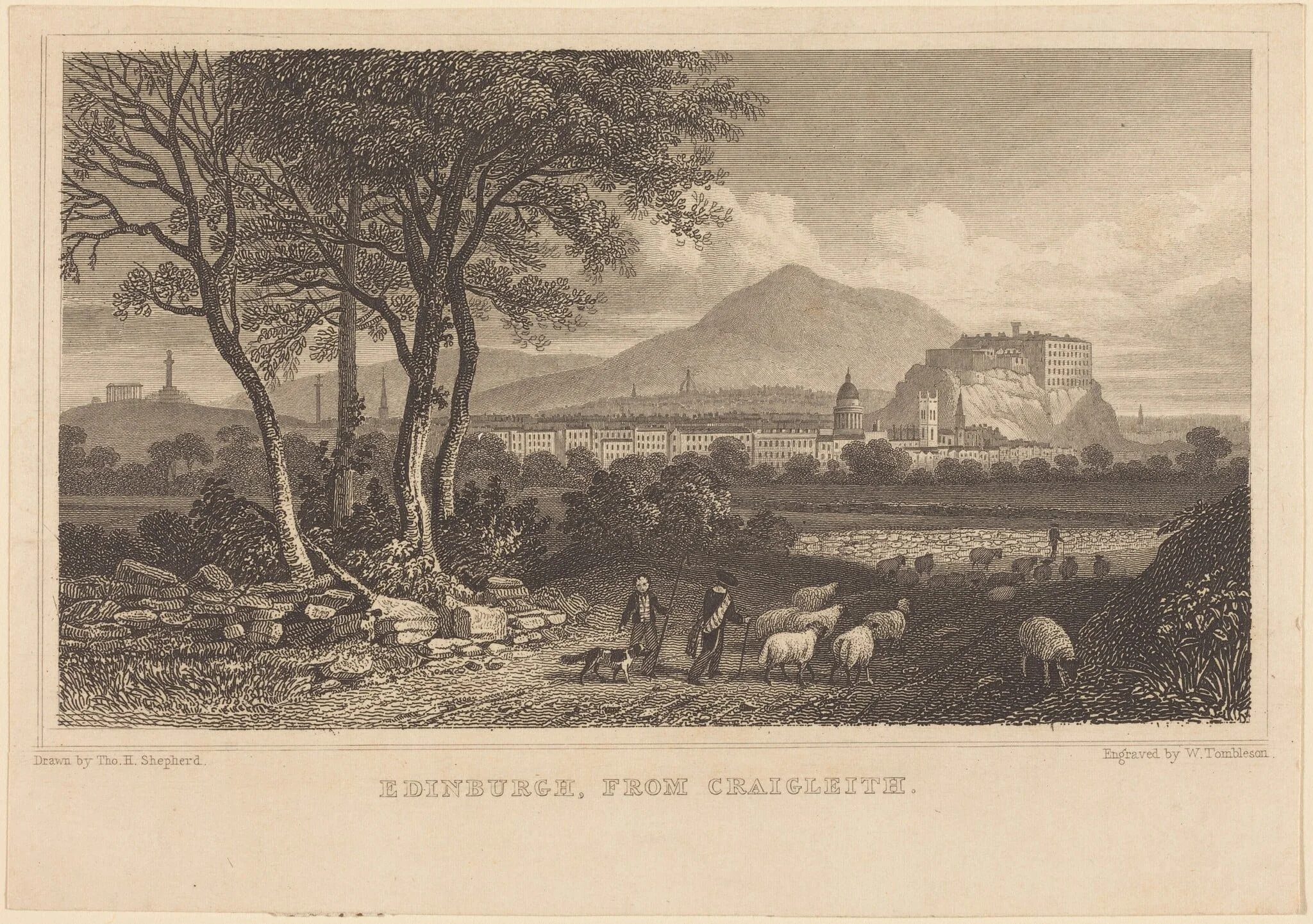 Edinburgh, from Craigleith, detail