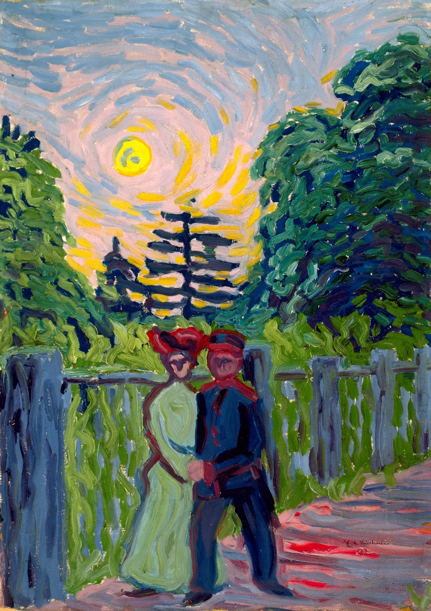 Moonrise: Soldier and Maiden, detail