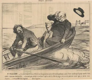 M. Prud'homme ... Je ne sais pas si ..., by Honoré Daumier, ink, 1854