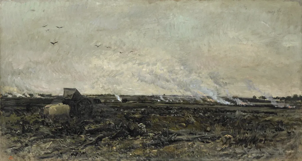 October, by Charles François Daubigny, oil, 1850