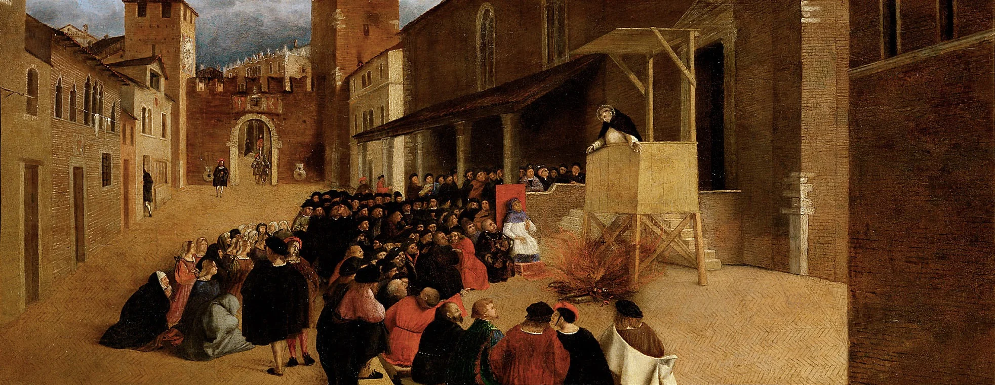 Homily of St. Dominic in Recanati, detail