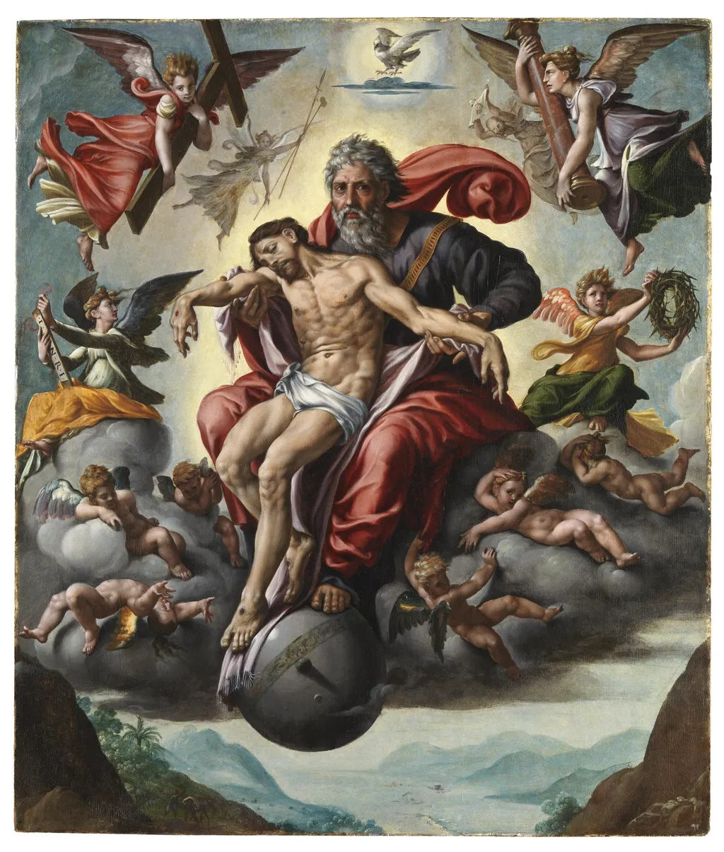 Holy Trinity, by Jan Cornelisz Vermeyen, oil, 1501