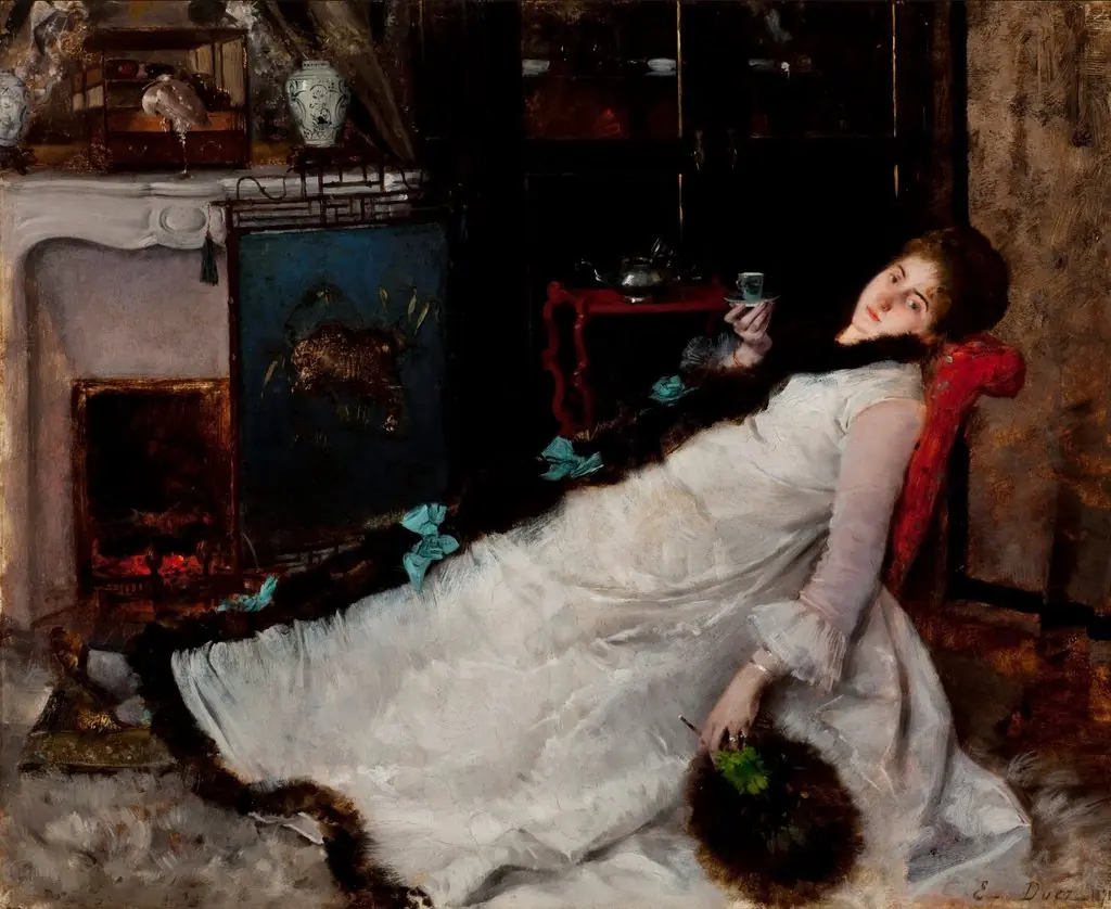 Resting, by Ernest-Ange Duez, oil, 1896