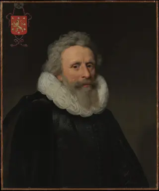 Jacob van Dalen (1570–1644), Called Vallensis, by Michiel Jansz van Mierevelt, oil, 1640