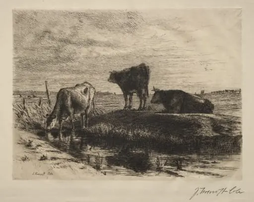 The Three Cows, by Joseph Foxcroft Cole, 1874