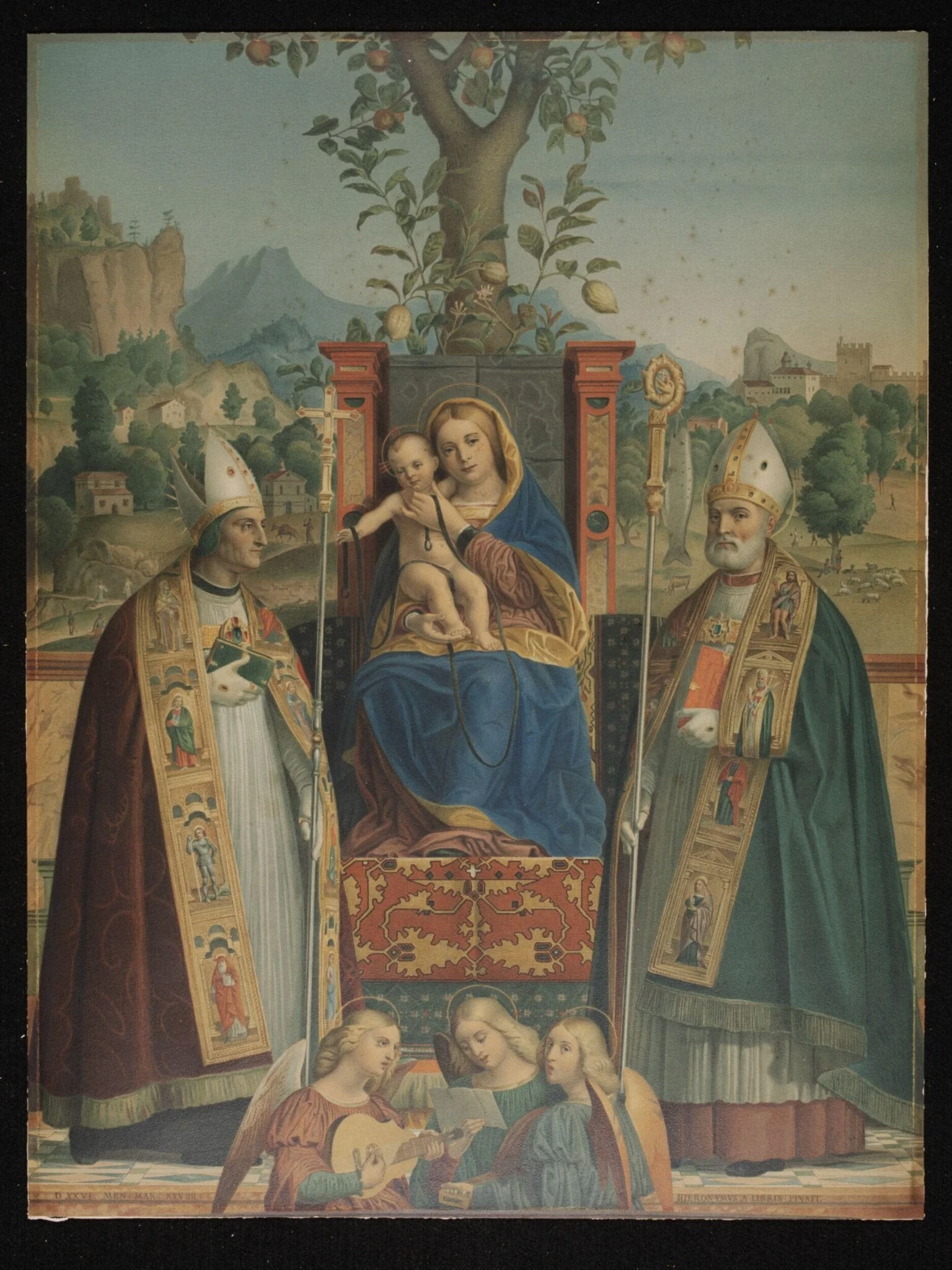 Virgin and Child with Saint Lorenzo Giustiniani and Zeno, detail
