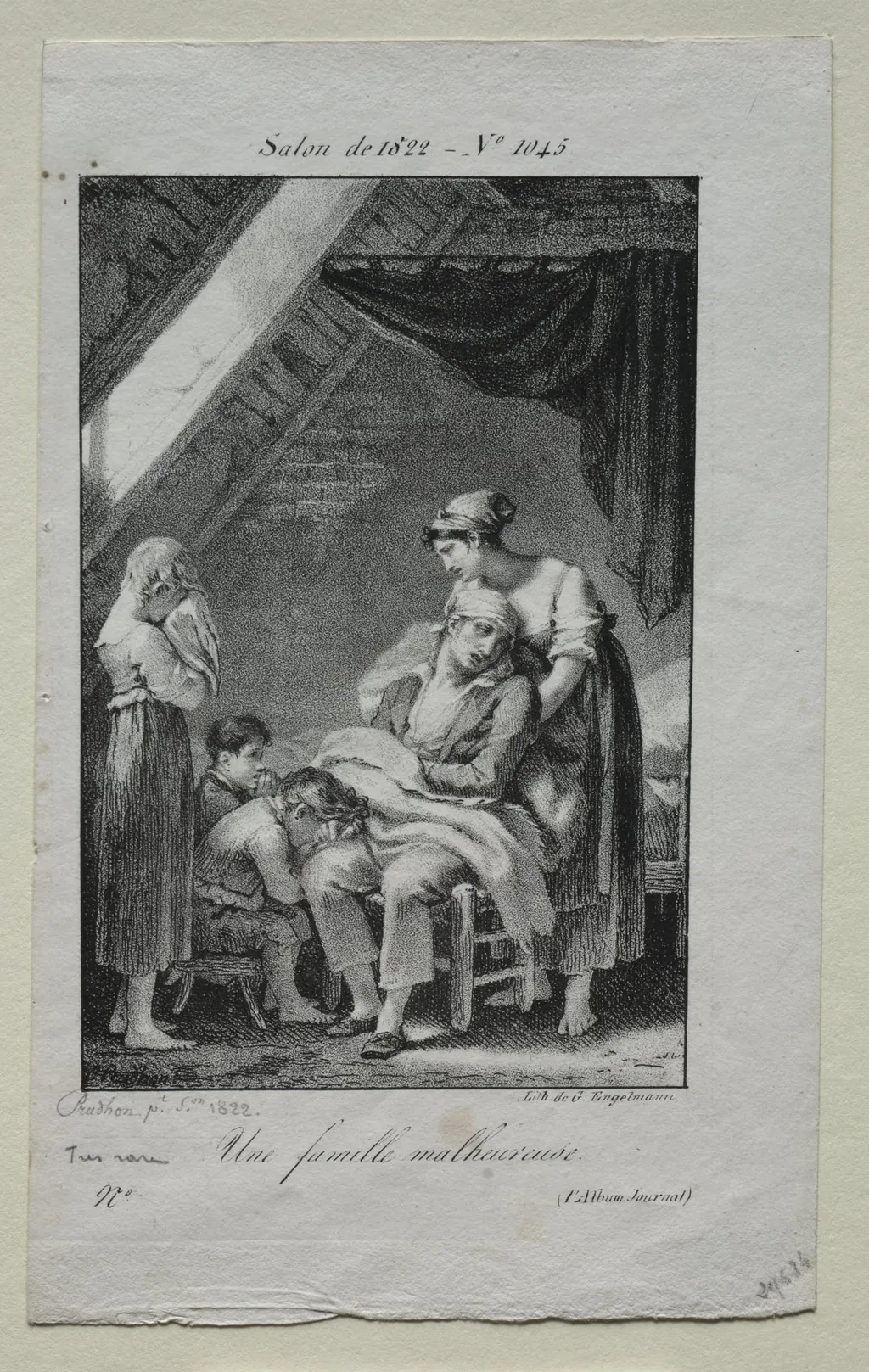 An Unfortunate Family, by Pierre Paul Prud'hon, 1822