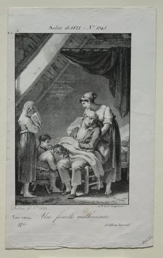 An Unfortunate Family, by Pierre Paul Prud'hon, 1822