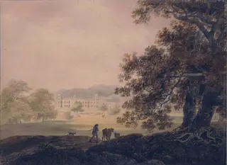 Harewood House, Yorkshire, by William Payne, watercolor, 1776