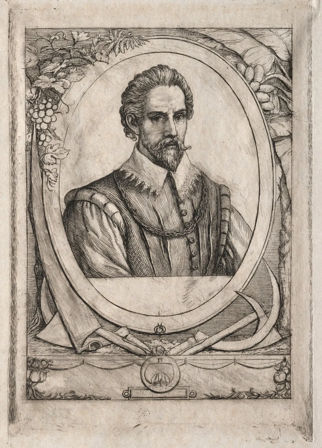 Rene de Laudonniere Sablais (de Burdingale), by Charles Meryon, 1861