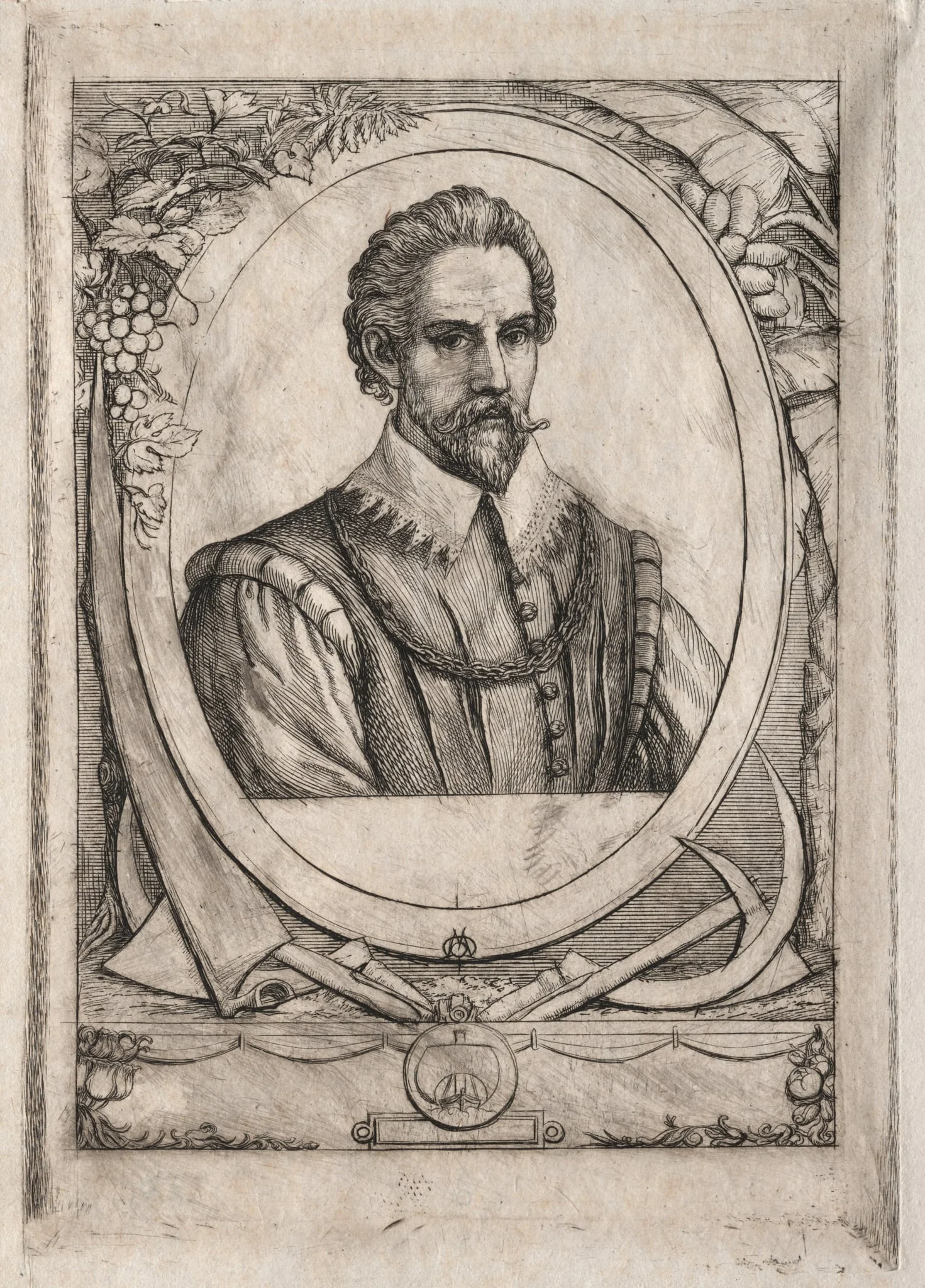 Rene de Laudonniere Sablais (de Burdingale), detail