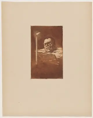 La supplicié (The Executed), by Henri-Charles Guérard, ink, 1895
