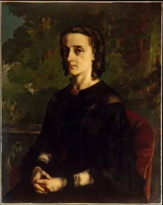 Madame Frederic Breyer, by Gustave Courbet, oil, 1858