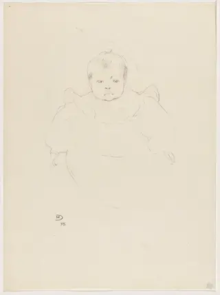 Petit portrait, by Maurice Dumont, ink, 1895