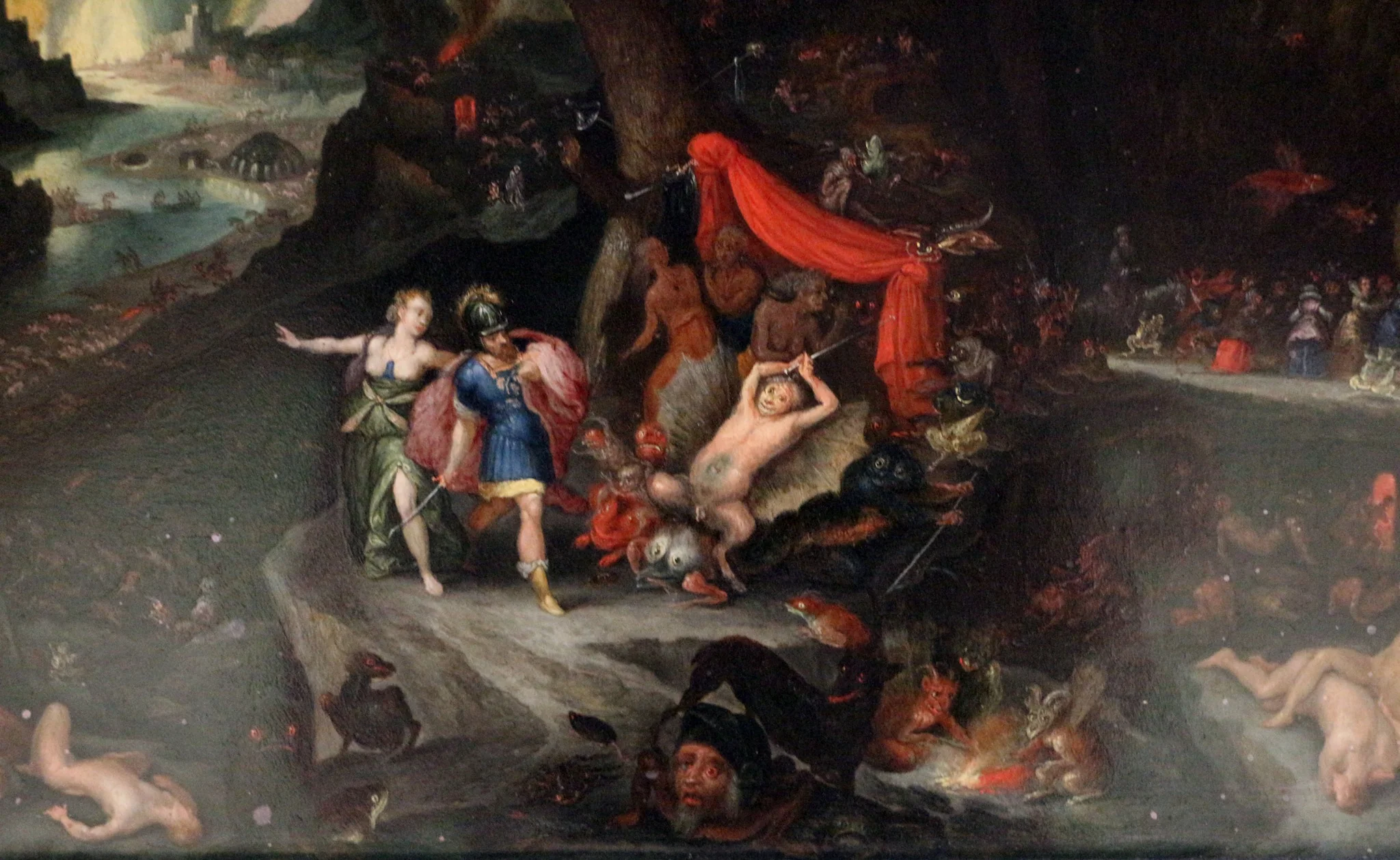 Aeneas in de onderwereld, detail