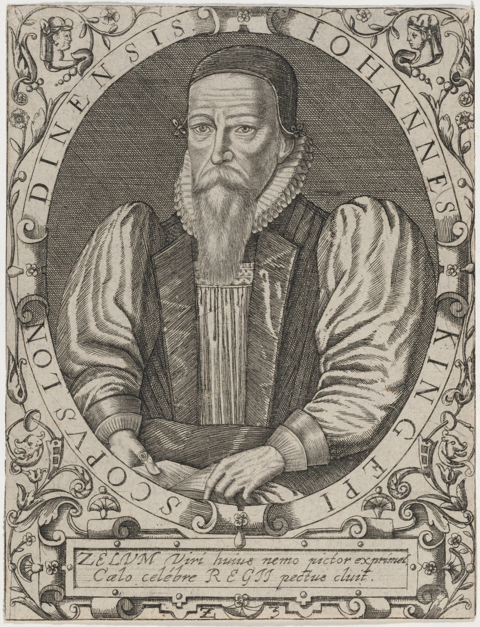 John King, Bishop of London, detail