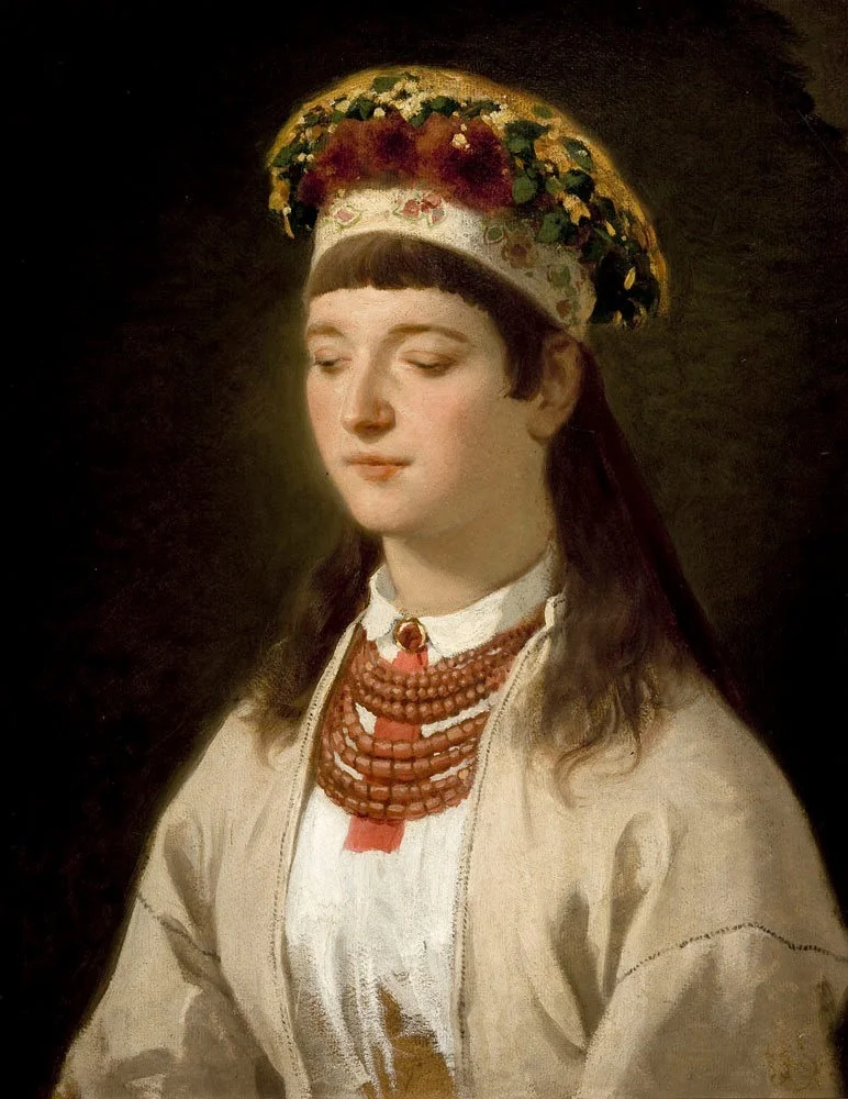 Panna młoda z Wróblewic, detail