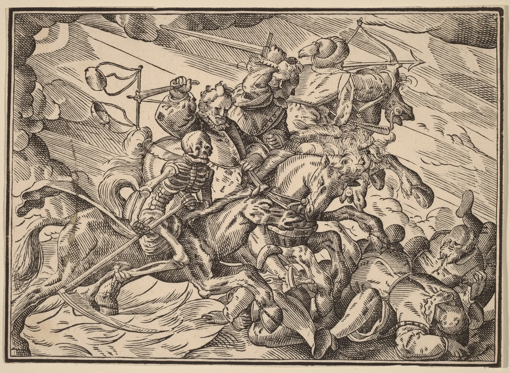 The Four Horsemen of the Apocalypse, detail