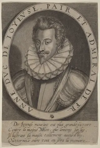 Anne, duc de Joyeuse, by Thomas de Leu, ink, 1590
