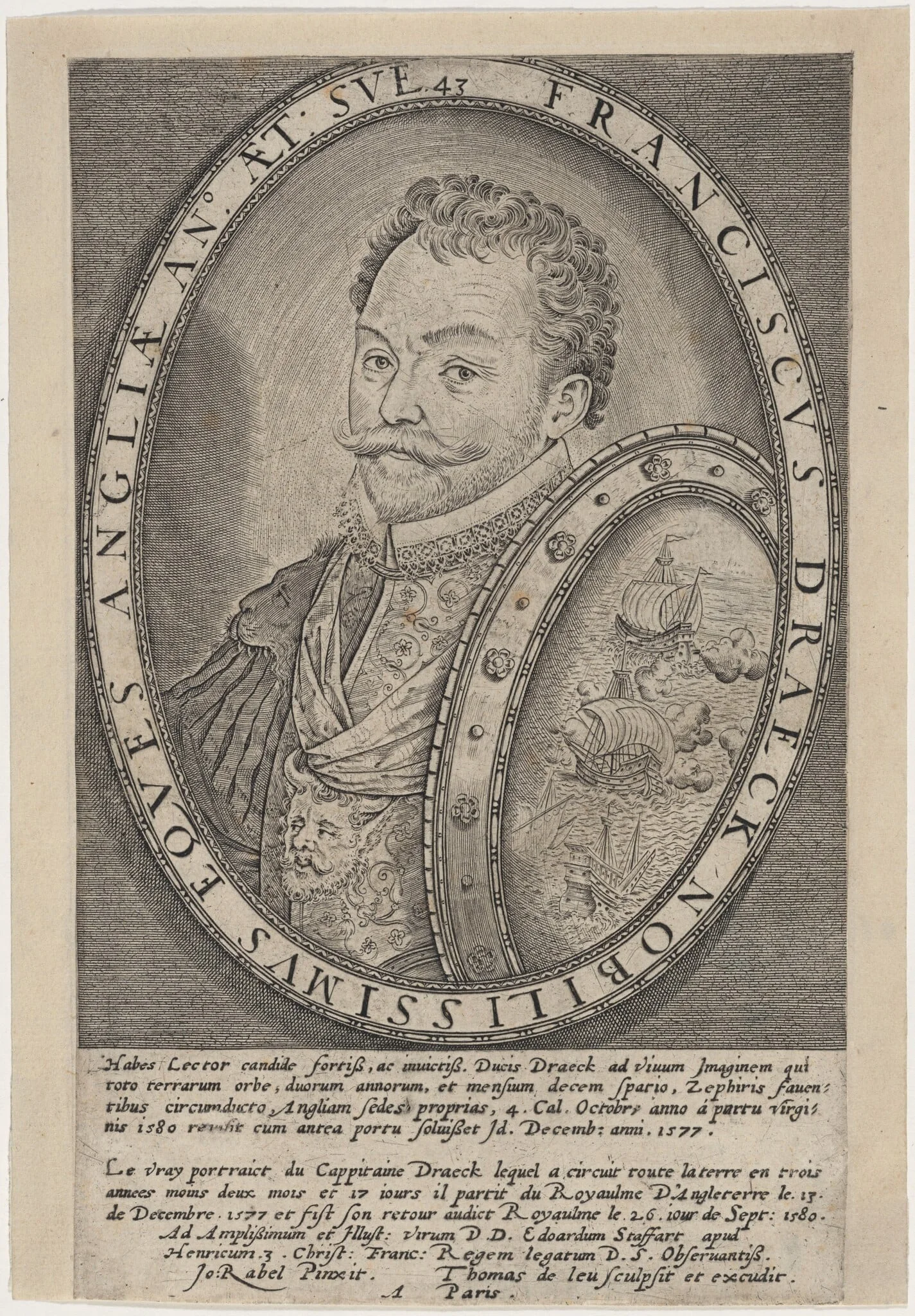 Sir Francis Drake, detail