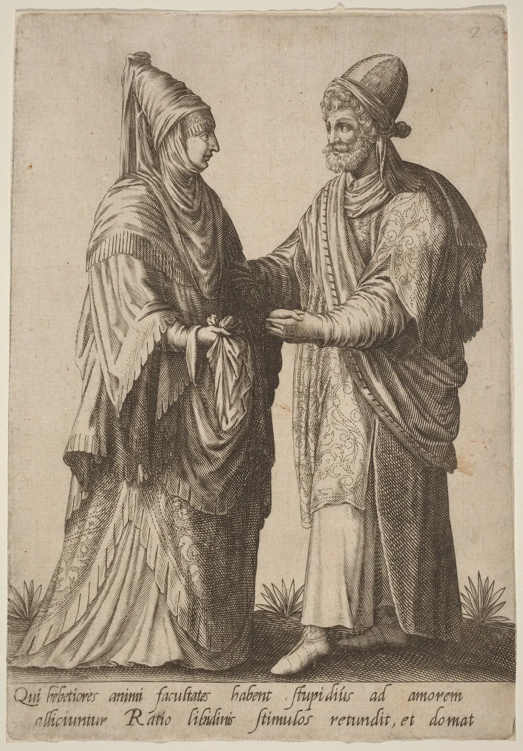 Qui hebetiores animi facultates..., by Robert Boissard, ink, 1597