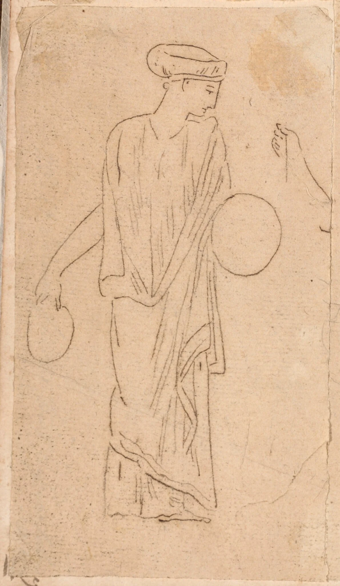Woman with Tambourines, detail