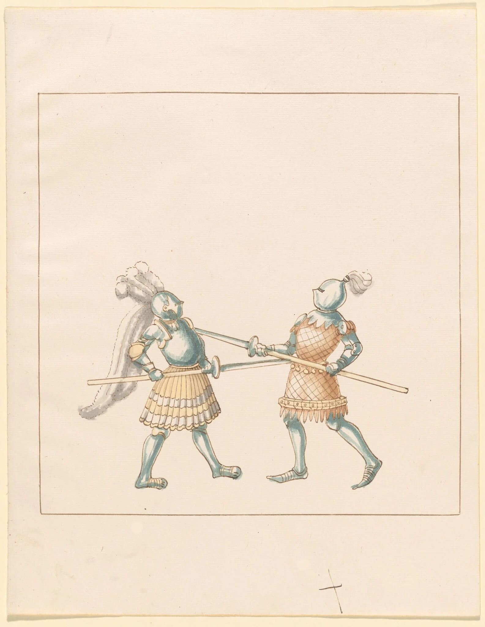 Foot Combat with Awl Pikes, detail