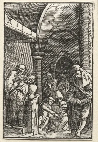 The Fall and Redemption of Man:  Christ Disputing with the Doctors, by Albrecht Altdorfer, 1515