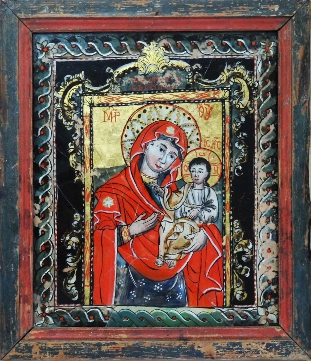 Maica Domnului cu Pruncul, detail