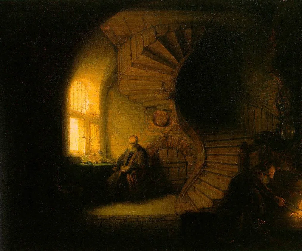 Philosopher in Meditation, detail