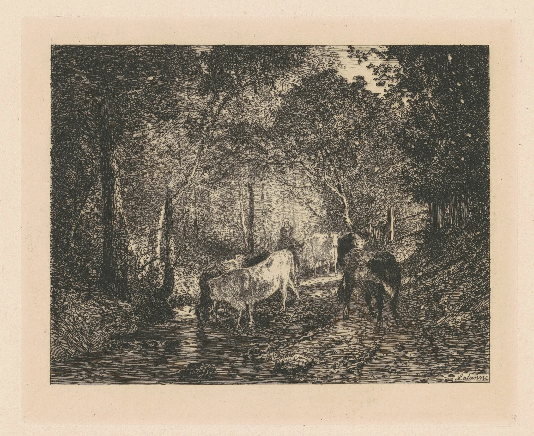 Vaches Sous Bois, detail