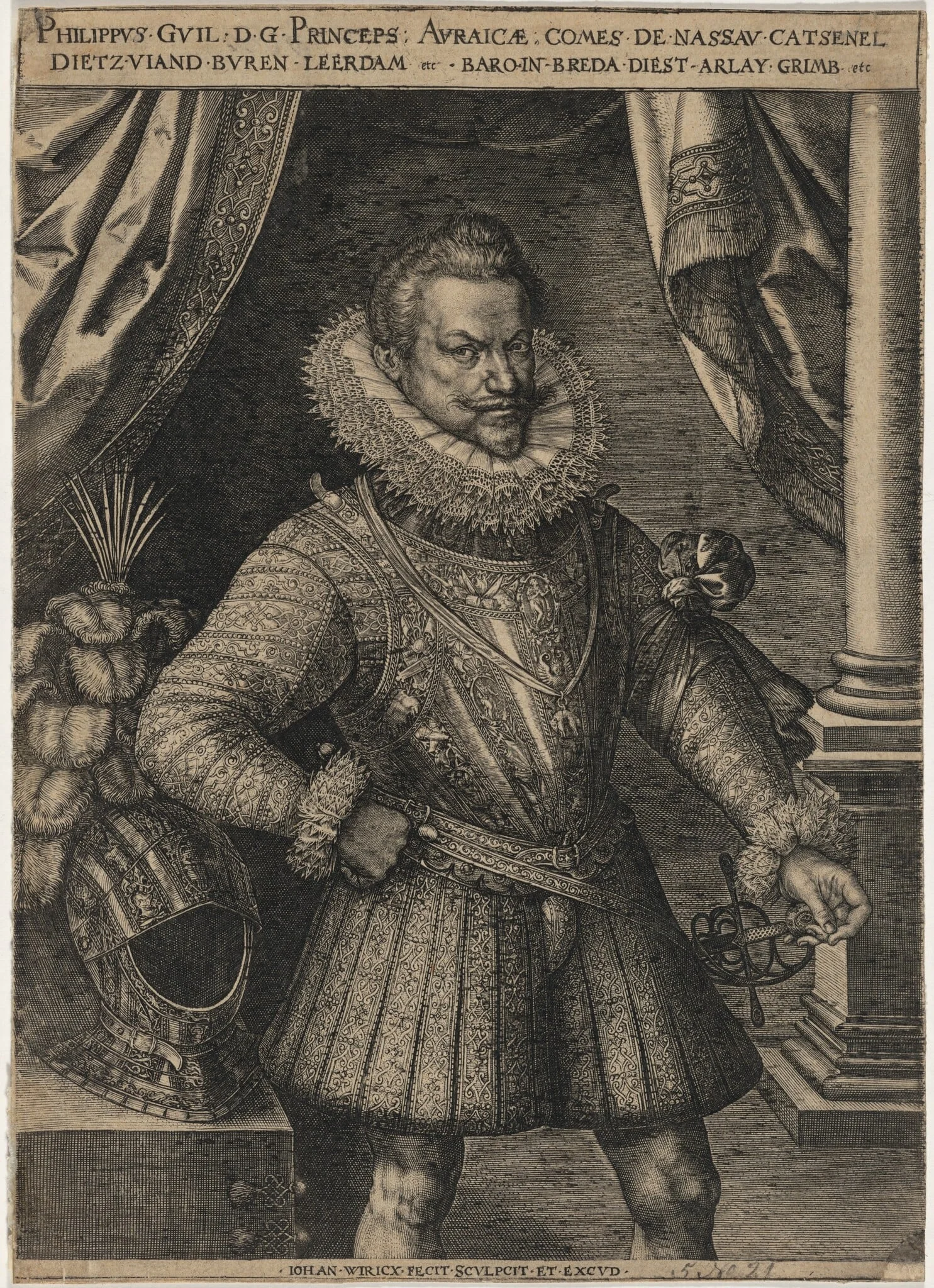 Philip William, Prince of Orange, detail