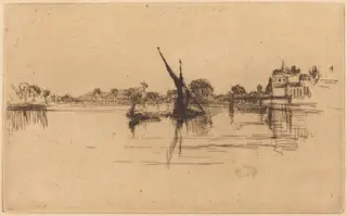 The Little Putney, No.II, by James McNeill Whistler, ink, 1879