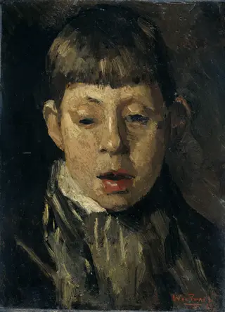 Jongenskop, by Willem de Zwart, oil, 1893