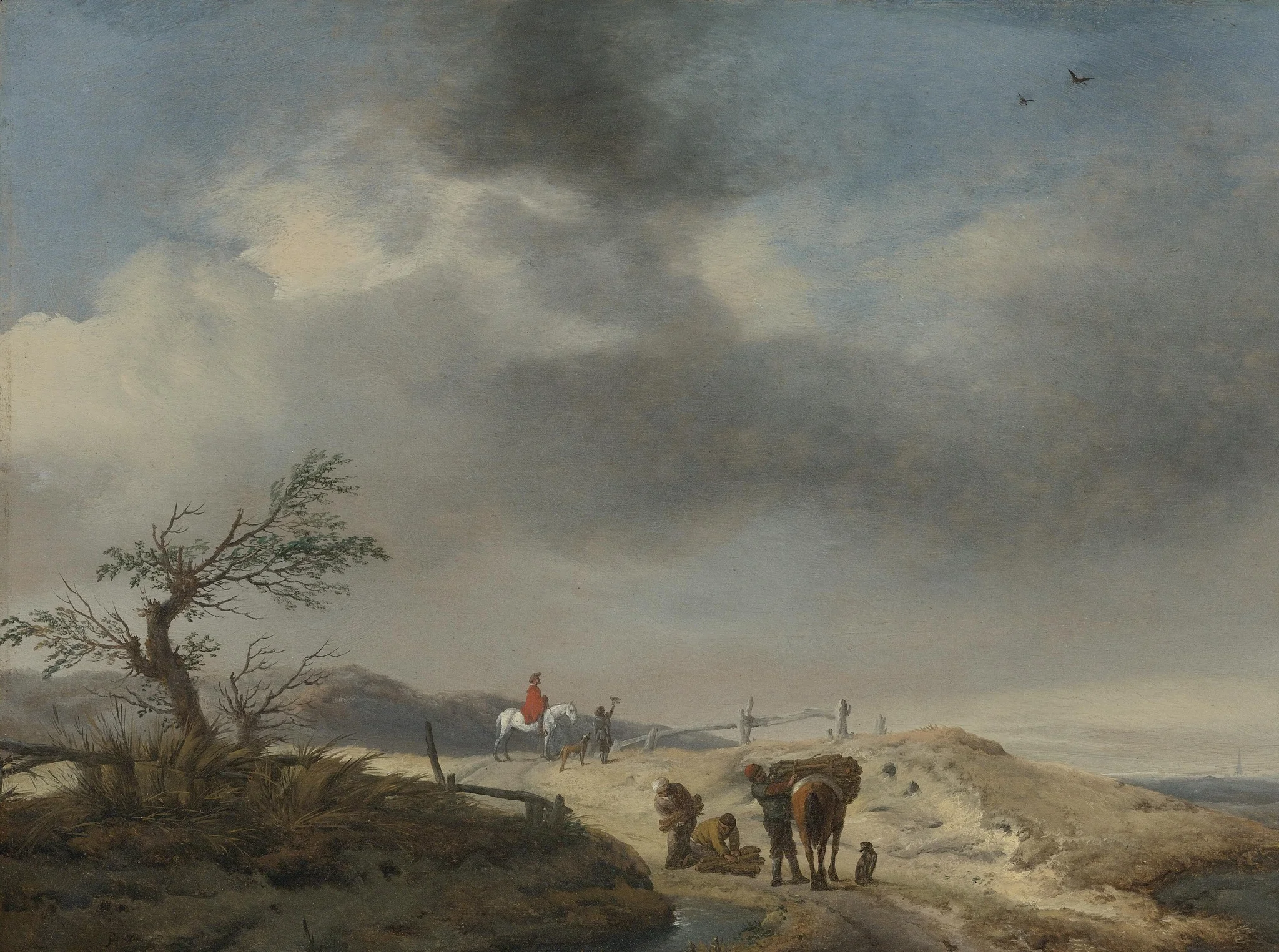 Dune Landscape with Figures, detail