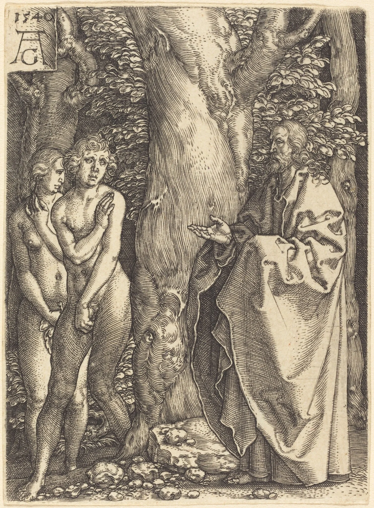 Adam and Eve Hide Themselves, detail