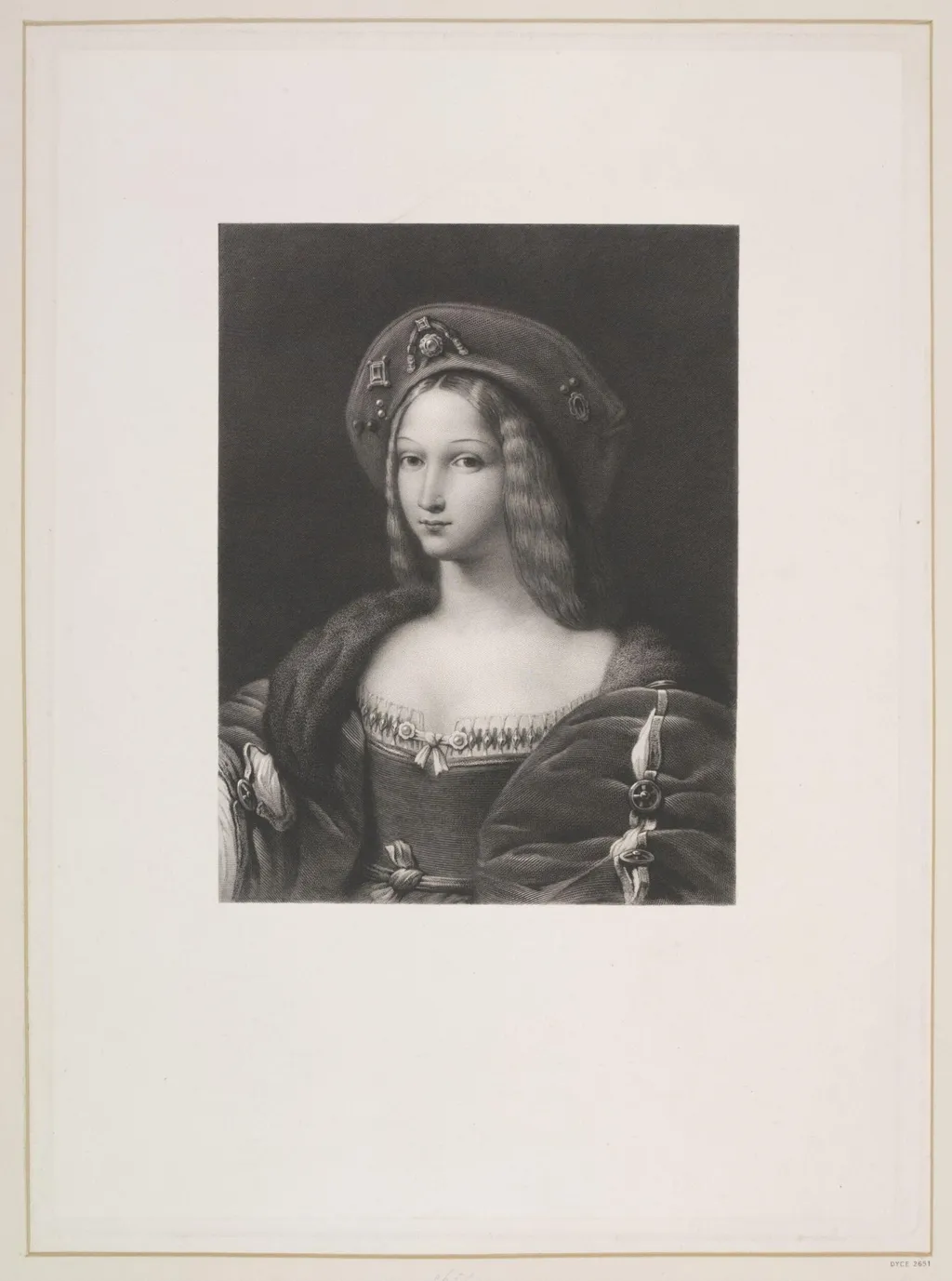 Joan of Aragon, by Achille Désiré le Fèvre, 1850