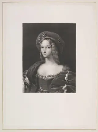 Joan of Aragon, by Achille Désiré le Fèvre, 1850