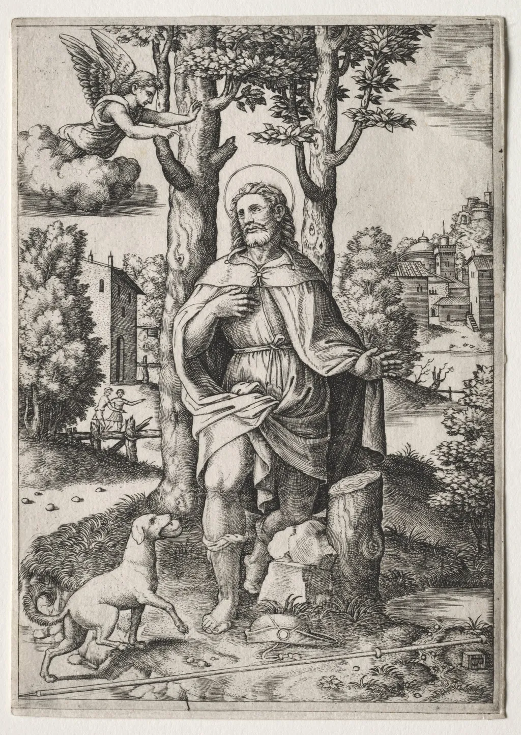 Saint Roch, by Master of the Die, 1545