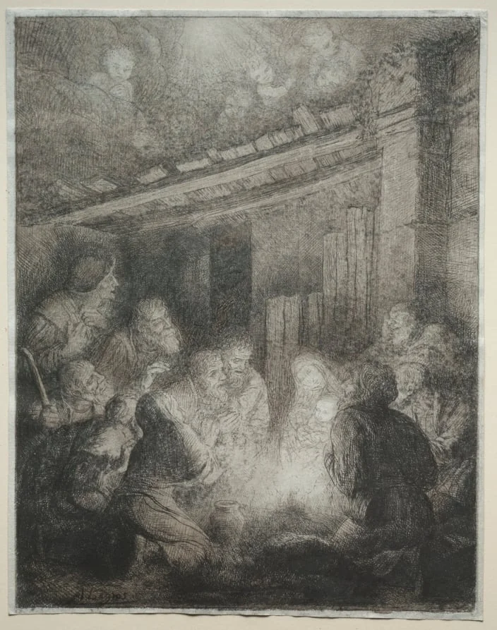 Adoration of the Shepherds, detail