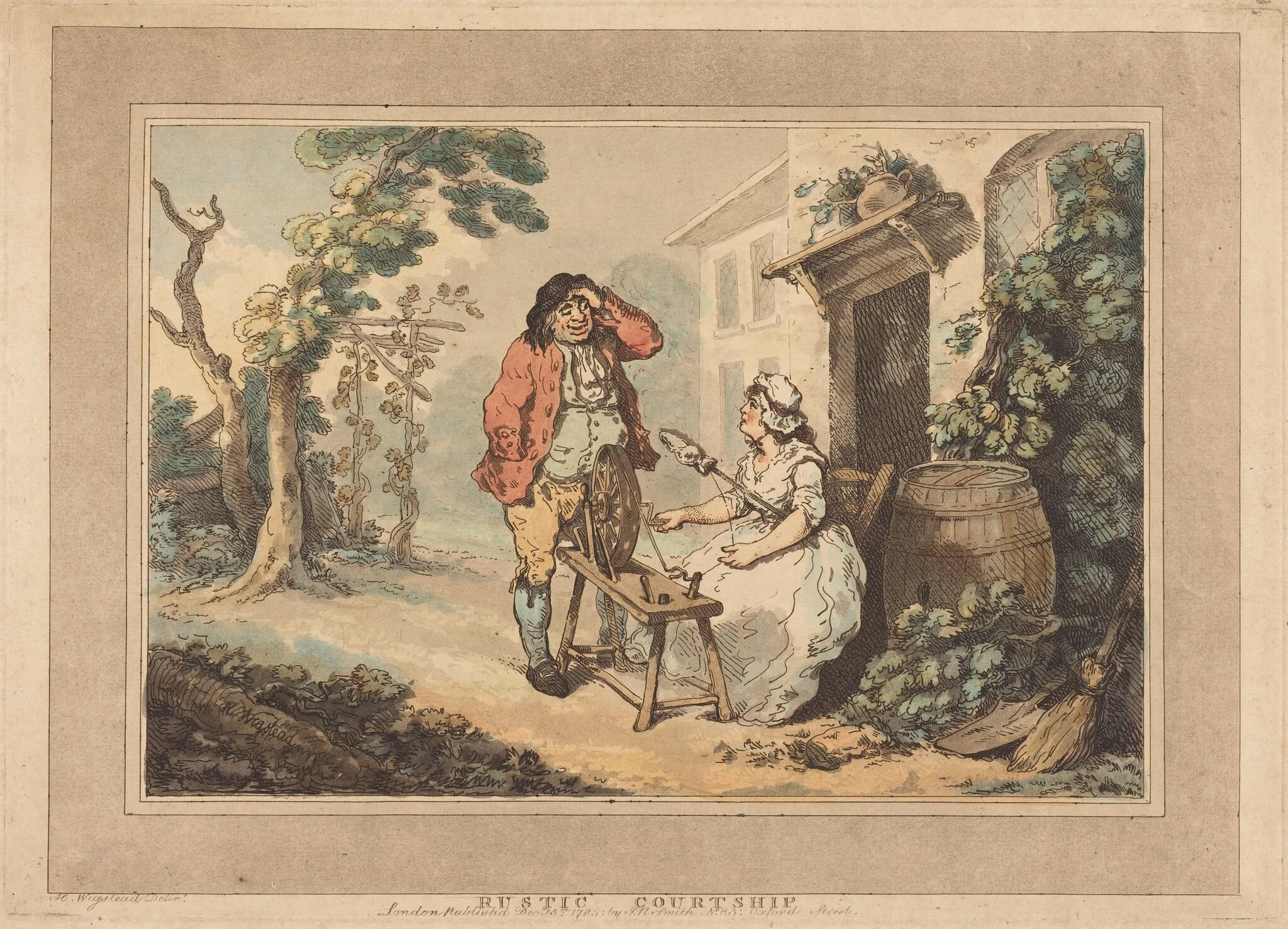Rustic Courtship, detail