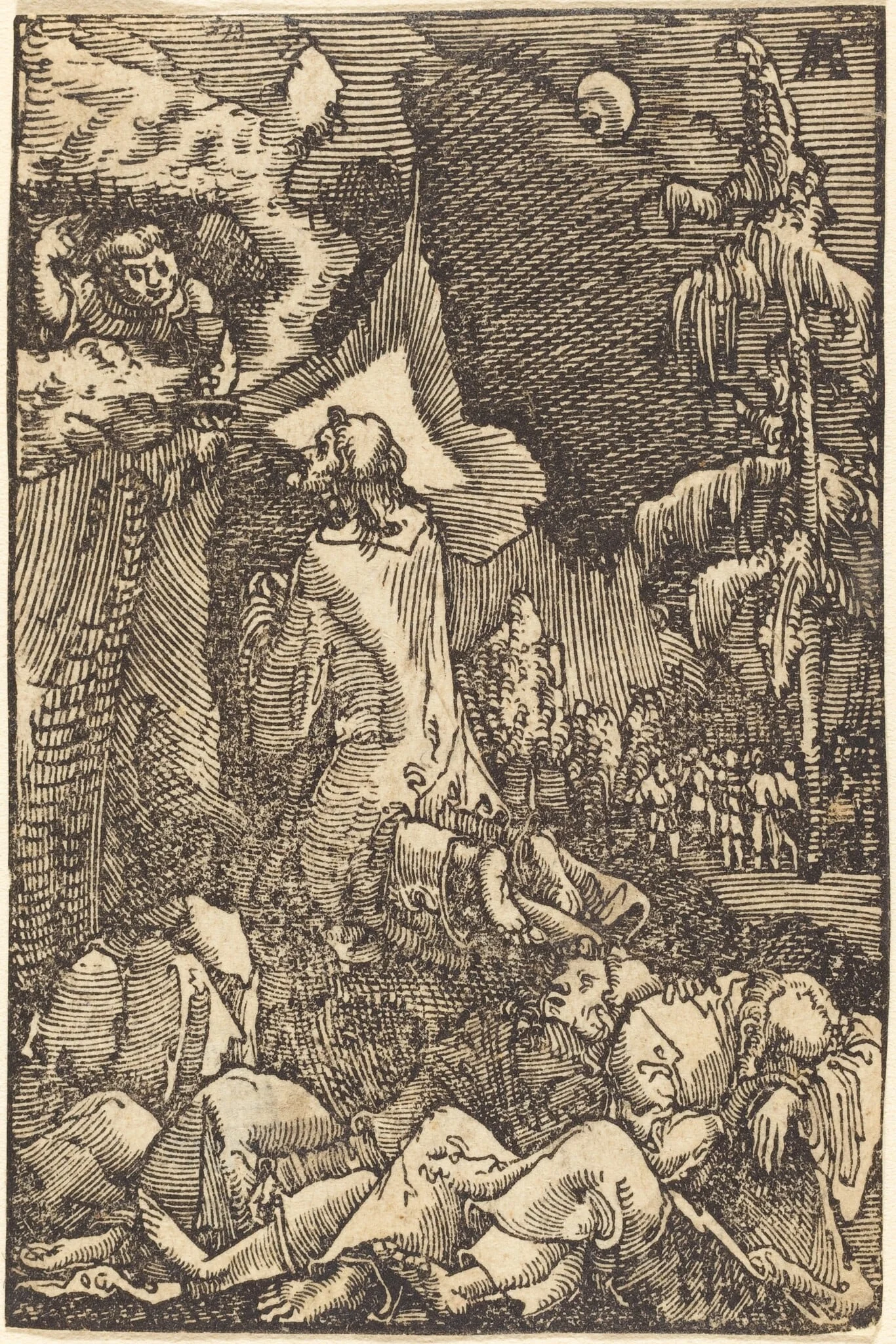 Christ on the Mount of Olives, detail