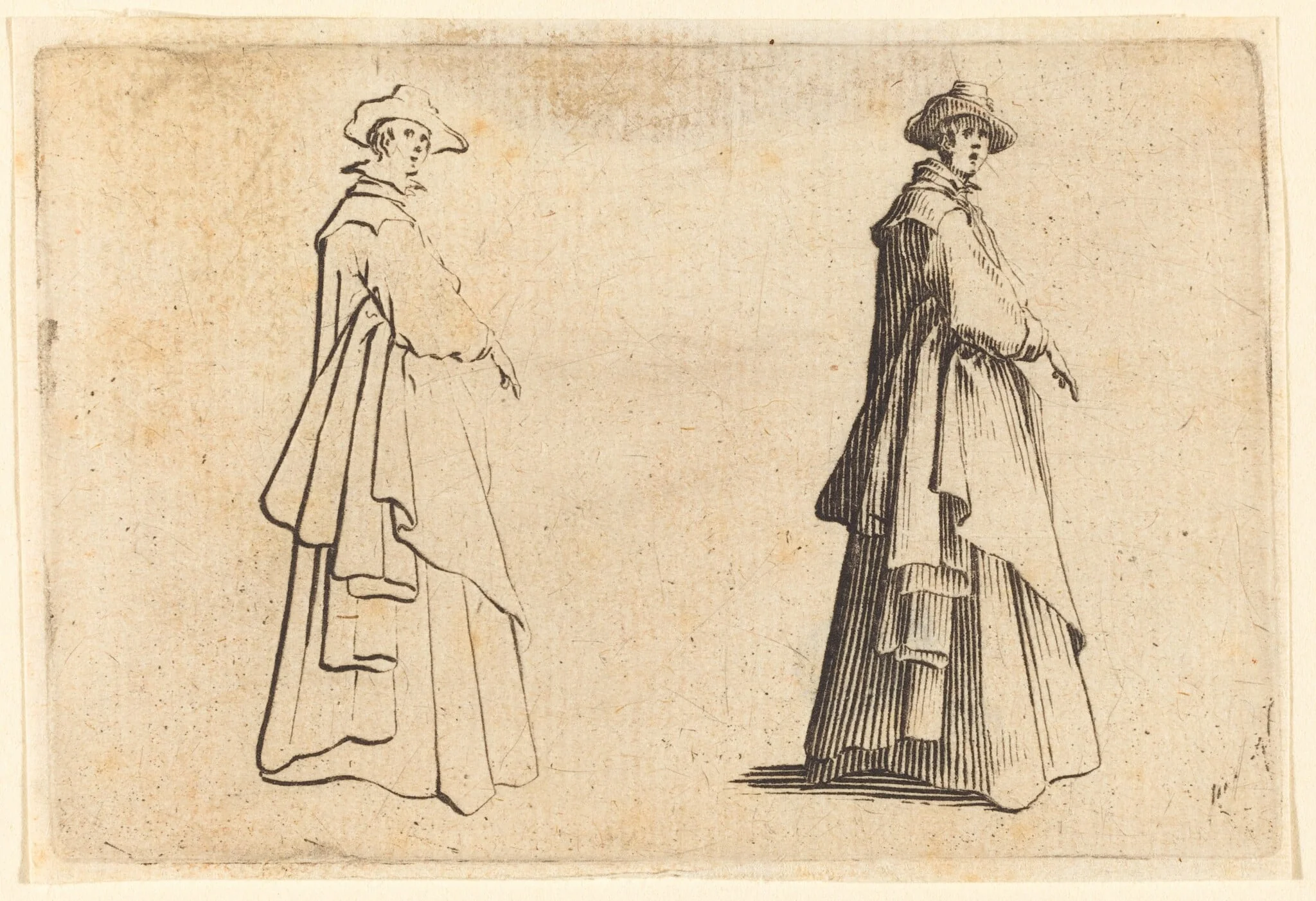 Lady in a Large Coat, detail