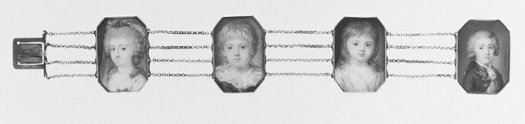Caroline Maria Therese of Parma and family, detail