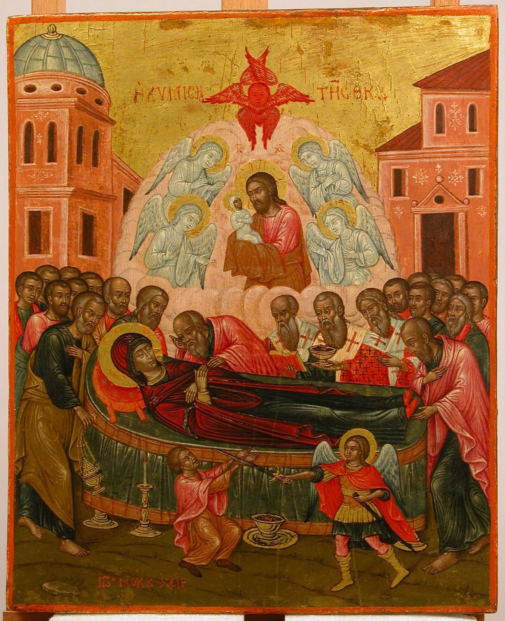 The Dormition of the Virgin, detail
