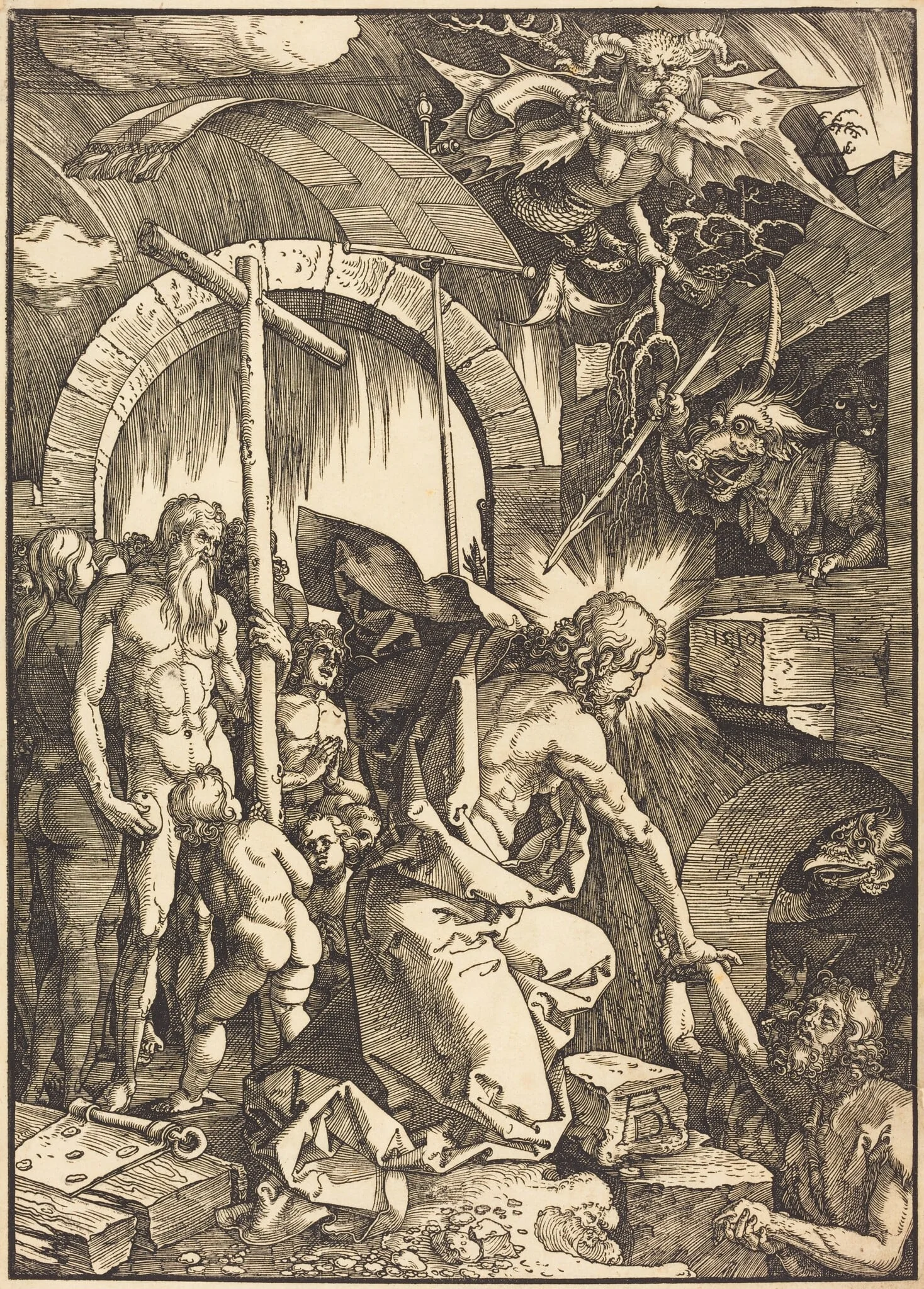 Christ in Limbo, detail