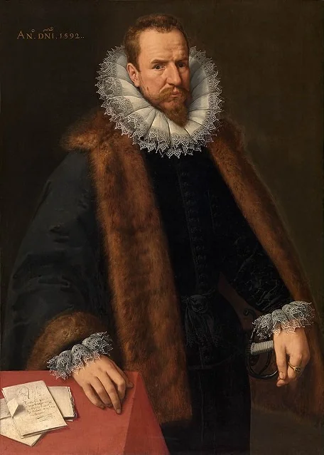 Portrait of Nicolas de Hellincx, counselor of the king, detail