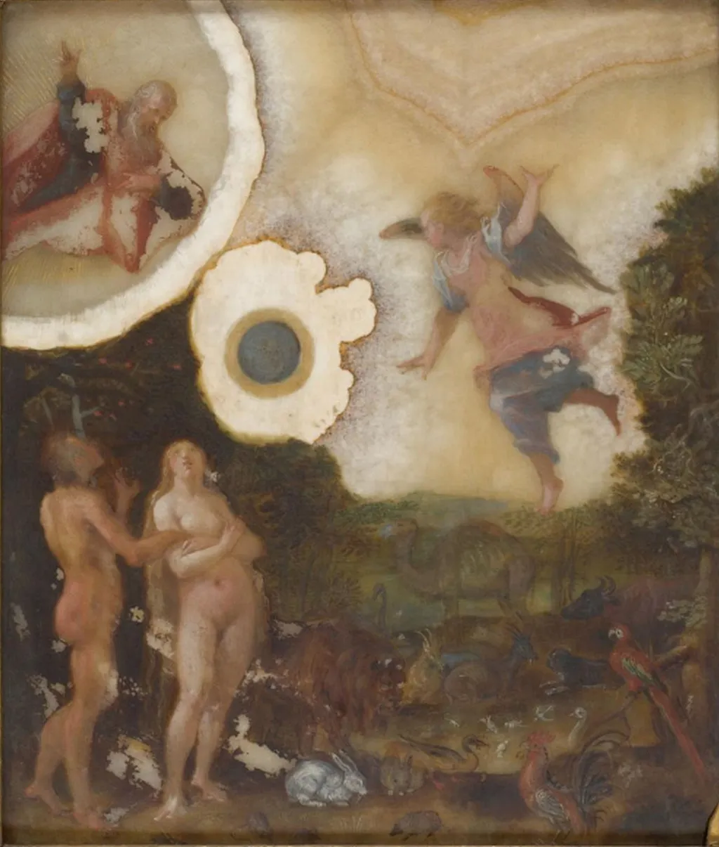 Expulsion from earthly Paradise., by Hans von Aachen, unspecified, 1600